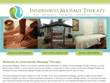 Tablet Screenshot of innerwavesmassage.com